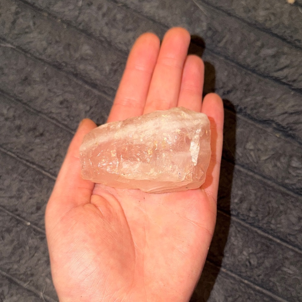 Natural Rose Quartz Crystal - Picture 3 of 3